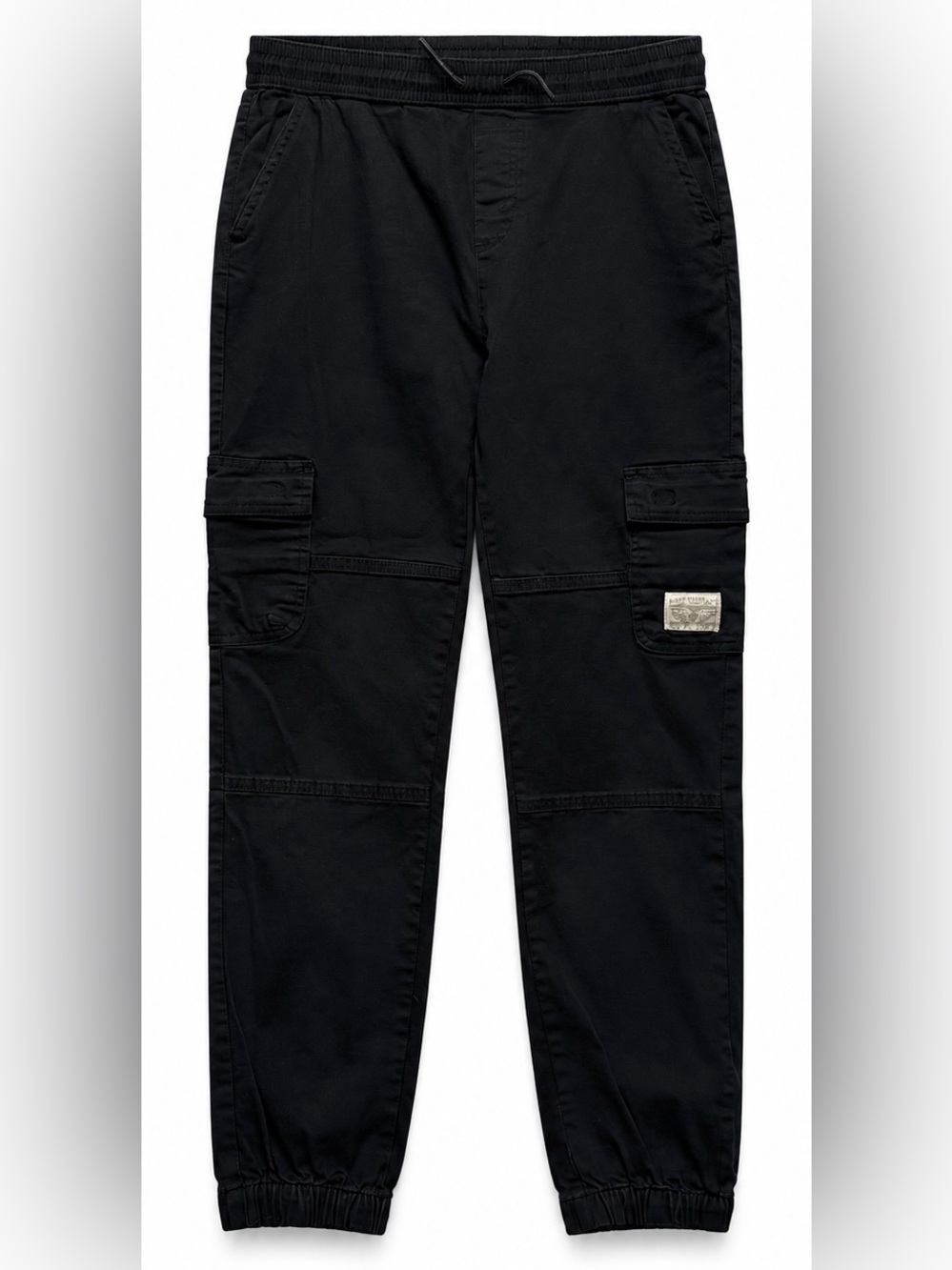 Levi’s Men’s Cargo Jogger Pants Black Size L Tapered Utility Drawstring